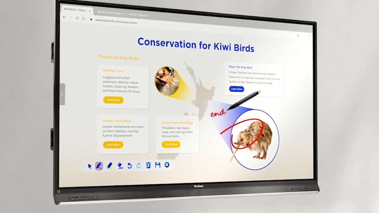 Màn hình tương tác ViewSonic IFP7553 - 75” 4K, RAM 8GB, USB-C 100W, Android 14 hiện đại